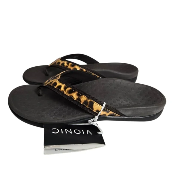 Vionic Shoes New Vionic Sz Tide Ii Brown Leopard Patent